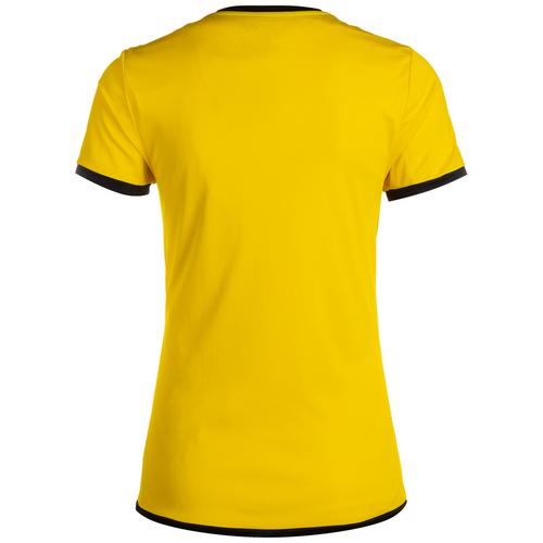 Rückansicht von PUMA TeamLIGA Fußballtrikot Damen gelb / schwarz