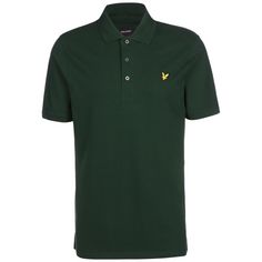 Lyle & Scott Plain Poloshirt Herren dunkelgrün / gelb