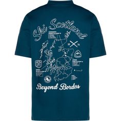 Rückansicht von Lyle & Scott Skimap Graphic Print T-Shirt Herren blau / weiß