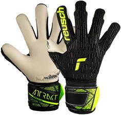 Reusch Attrakt Freegel Gold Junior Fingerhandschuhe 7752 black/safety yellow