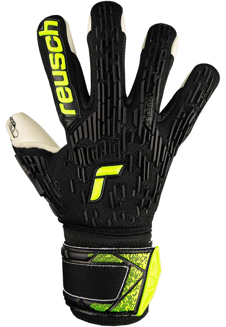 Reusch Reusch Attrakt Freegel Gold Junior Torwarthandschuhe - 7752 black/safety yellow - 0 | SportScheck