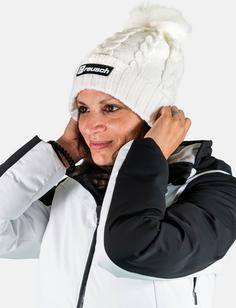 Rückansicht von Reusch Eve Beanie Skimütze 1100 white