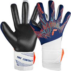 Reusch Pure Contact Silver Junior Torwarthandschuhe 4848 premi blu/electr oran/blc