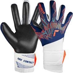 Reusch Pure Contact Silver Junior Fingerhandschuhe 4848 premi blu/electr oran/blc