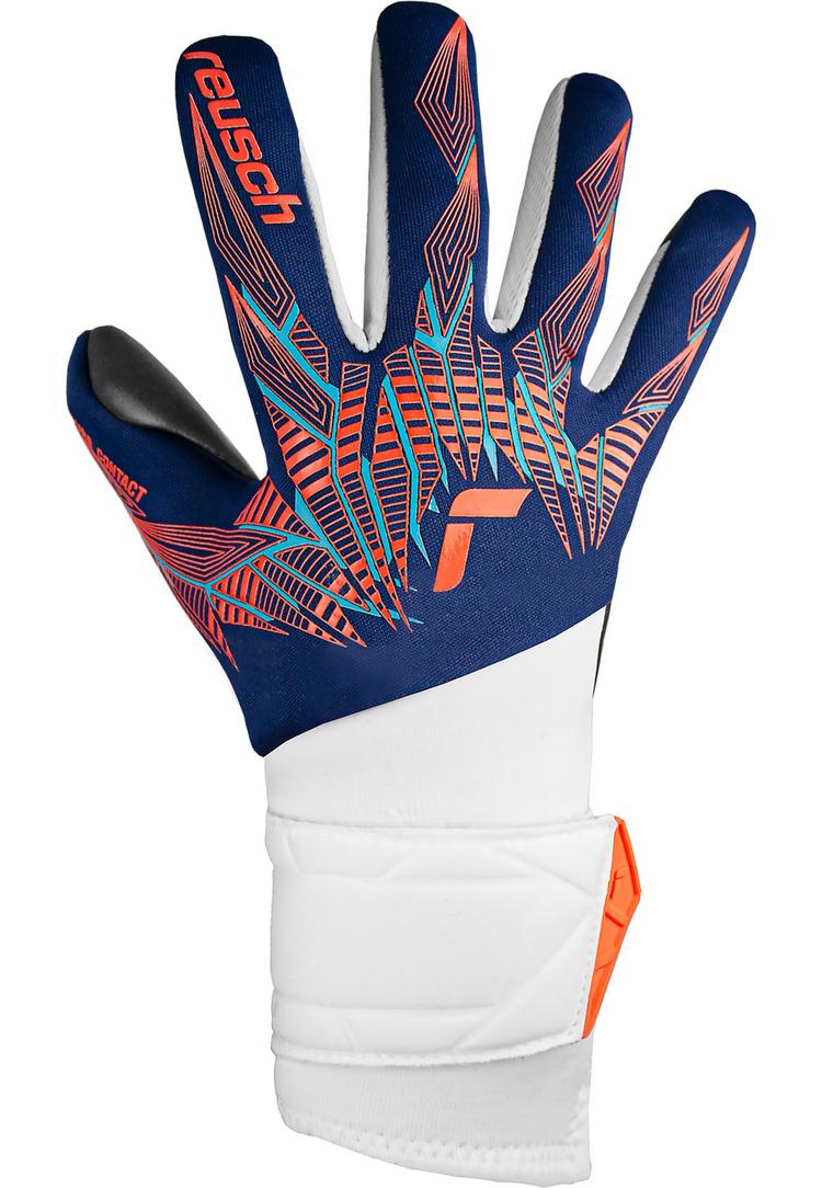 Reusch Reusch Pure Contact Silver Junior Torwarthandschuhe - 4848 premi blu/electr oran/blc - 0 | SportScheck
