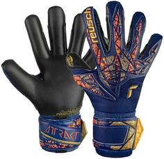 Reusch Attrakt Gold X Fingerhandschuhe 4411 premium blue/gold/black