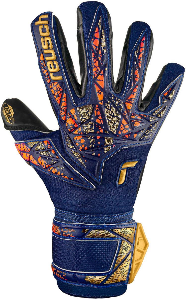 Reusch Reusch Attrakt Gold X Torwarthandschuhe - 4411 premium blue/gold/black - 0 | SportScheck