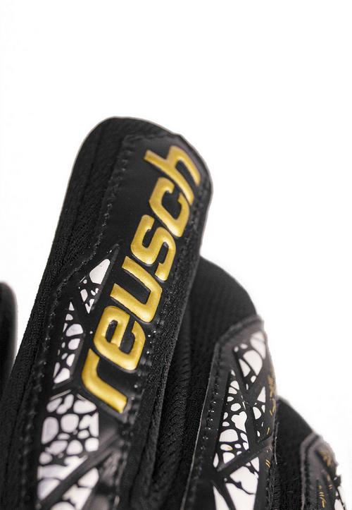 Rückansicht von Reusch Attrakt Silver NC Junior Fingerhandschuhe 7740 black/gold/white/black