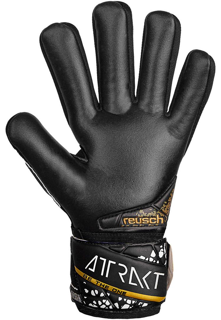 Reusch Reusch Attrakt Silver NC Finger Support Junior Torwarthandschuhe - 7740 black/gold/white/black - 5 | SportScheck
