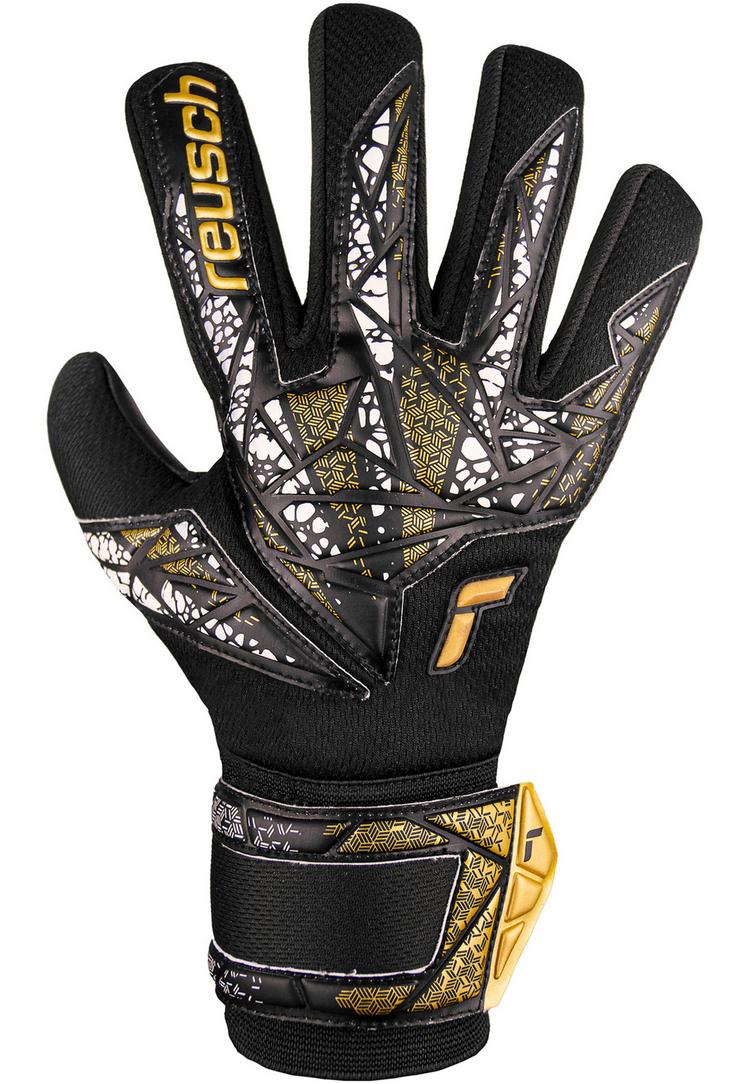 Reusch Reusch Attrakt Silver NC Finger Support Junior Torwarthandschuhe - 7740 black/gold/white/black - 7 | SportScheck