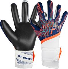 Reusch Pure Contact Gold Junior Fingerhandschuhe 4848 premi blu/electr oran/blc