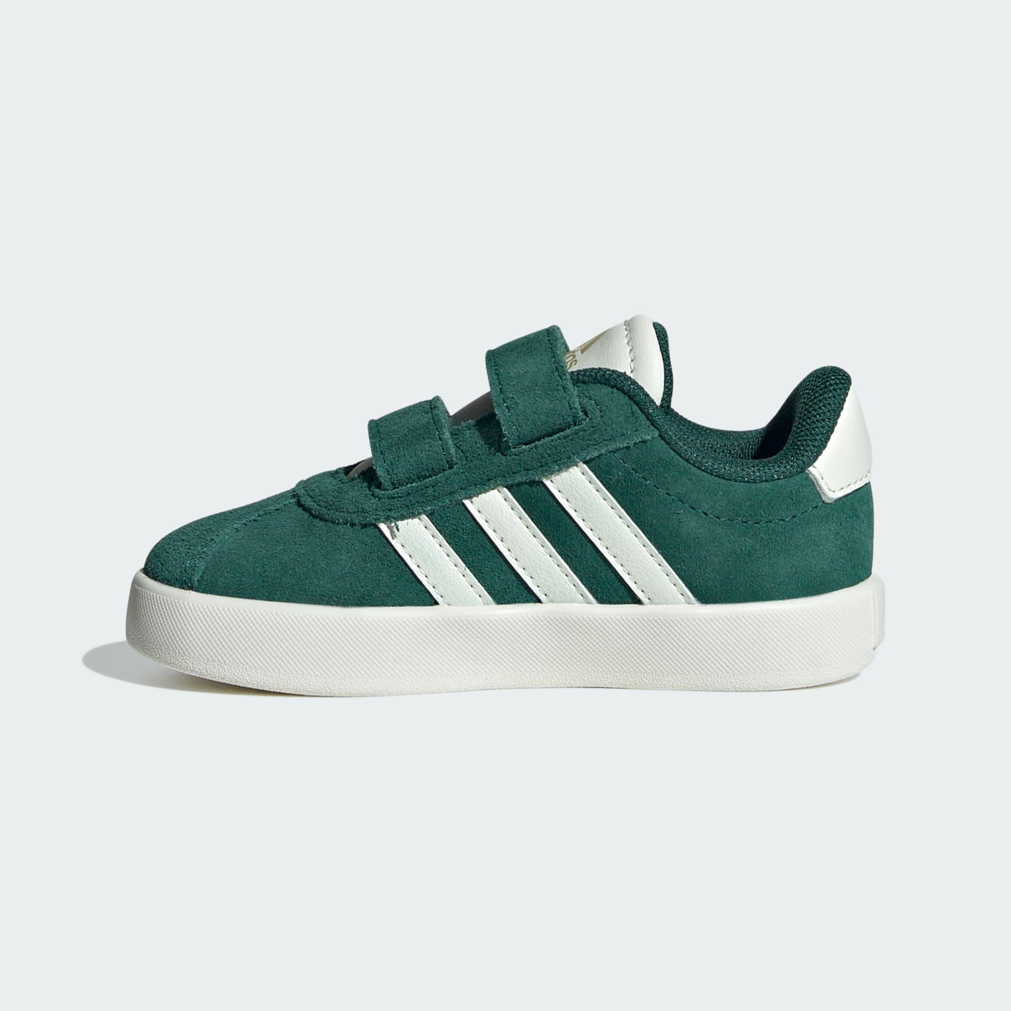 Adidas VL Court 3.0 Schuh Sneaker Kinder Collegiate Green Off White Gold Metallic im Online Shop von SportScheck kaufen