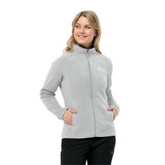 Rückansicht von Jack Wolfskin MOONRISE FZ W Fleecejacke Damen cool grey