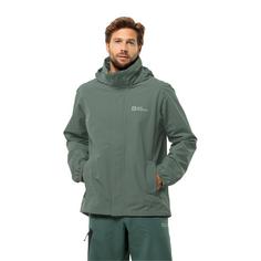 Rückansicht von Jack Wolfskin STORMY POINT 2L JKT M Funktionsjacke Herren hedge green