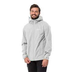 Rückansicht von Jack Wolfskin ELSBERG 2.5L JKT M Funktionsjacke Herren cool grey