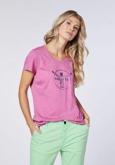 Rückansicht von Chiemsee T-Shirt T-Shirt Damen Super Pink