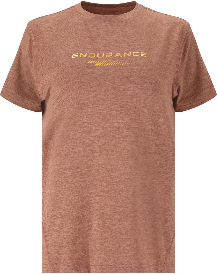 Endurance Endurance WANGE MELANGE Printshirt Damen - 5167 Clove - 0 | SportScheck