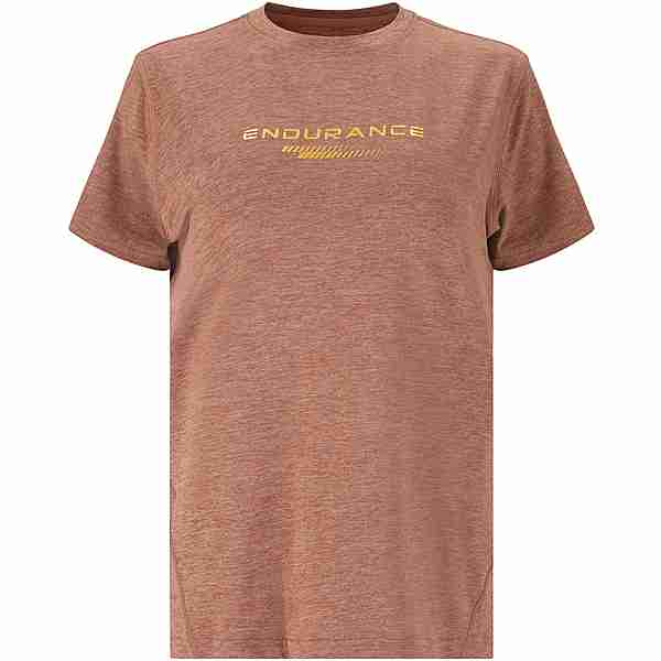 Endurance WANGE MELANGE Printshirt Damen 5167 Clove