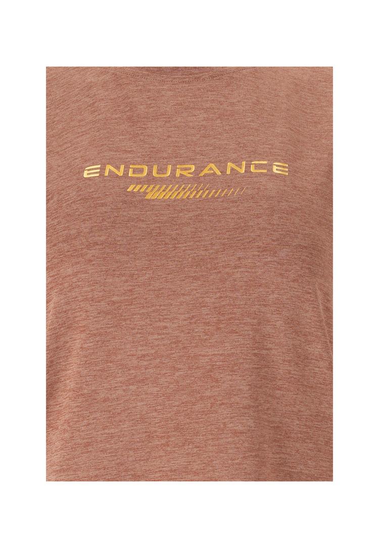 Endurance Endurance WANGE MELANGE Printshirt Damen - 5167 Clove - 0 | SportScheck