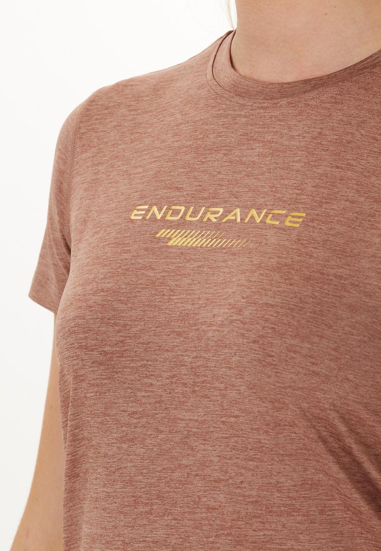 Endurance Endurance WANGE MELANGE Printshirt Damen - 5167 Clove - 1 | SportScheck