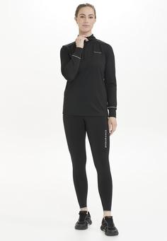 Rückansicht von Endurance Crinol Langarmshirt Damen 1001 Black