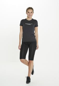 Rückansicht von Endurance WANGE MELANGE Printshirt Damen 1001A Black