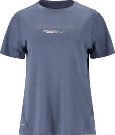 Endurance WANGE MELANGE Printshirt Damen 2177 Serenity Blue