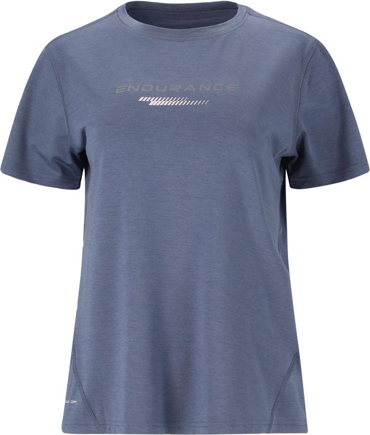 Endurance Endurance WANGE MELANGE Printshirt Damen - 2177 Serenity Blue - 0 | SportScheck