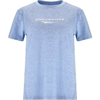 Endurance WANGE MELANGE Printshirt Damen 2228 Azurine