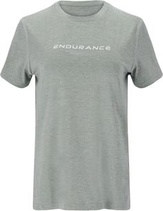 Endurance WANGE MELANGE Printshirt Damen 3131 Dusty Teal