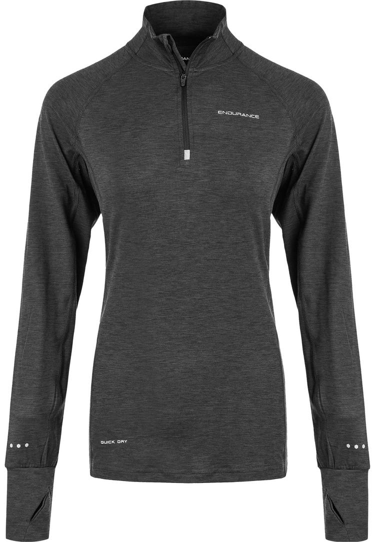 Endurance Endurance CANNA V2 PERFORMANCE Langarmshirt Damen - 1111 Black Melange - 0 | SportScheck