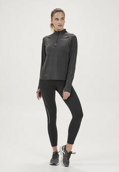 Rückansicht von Endurance CANNA V2 PERFORMANCE Langarmshirt Damen 1111 Black Melange