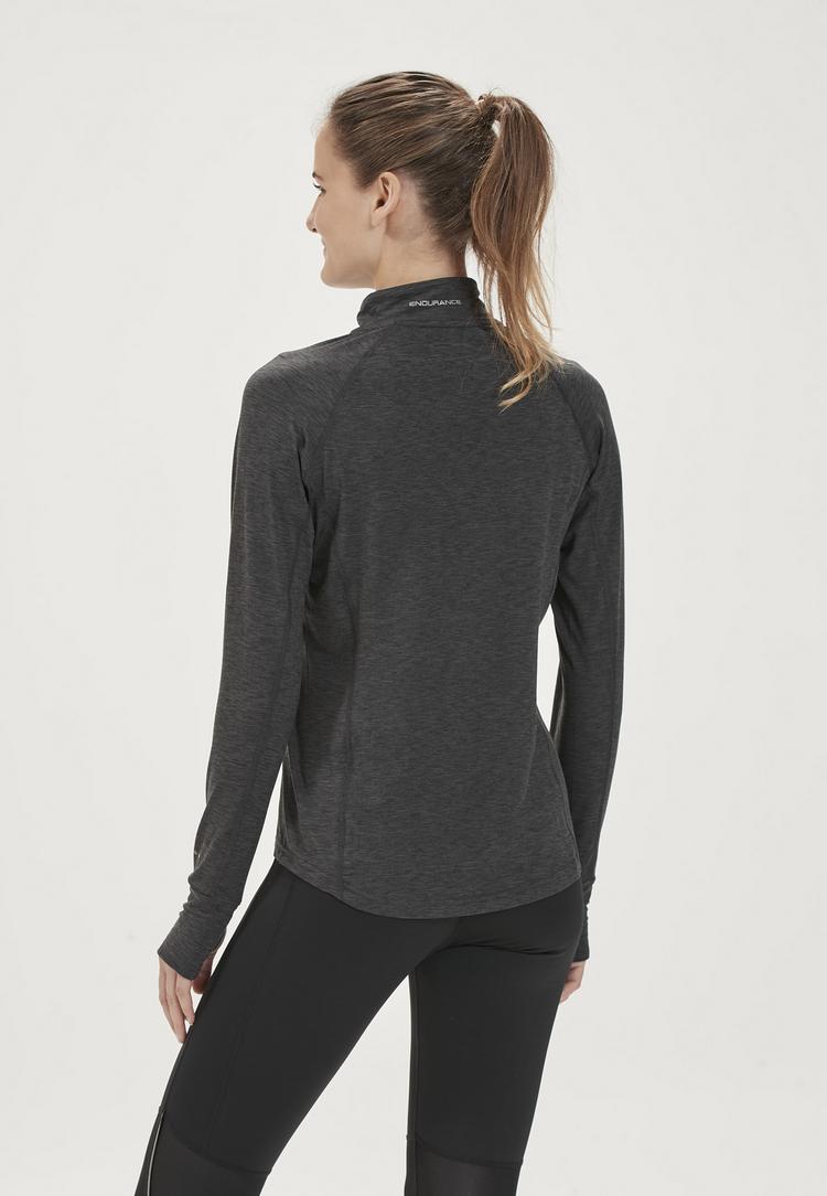 Endurance Endurance CANNA V2 PERFORMANCE Langarmshirt Damen - 1111 Black Melange - 2 | SportScheck