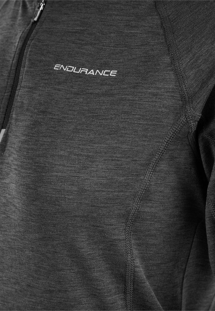 Endurance Endurance CANNA V2 PERFORMANCE Langarmshirt Damen - 1111 Black Melange - 5 | SportScheck