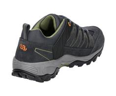 Rückansicht von Brütting Outdoorschuh Wanderschuhe Herren anthrazit/grün/orange