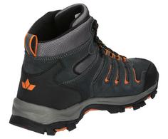 Rückansicht von LICO Outdoorschuh Wanderschuhe Herren anthrazit/schwarz/orange