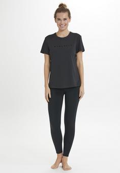 Rückansicht von Athlecia KATTY W Slub Tee Printshirt Damen 1001A Black