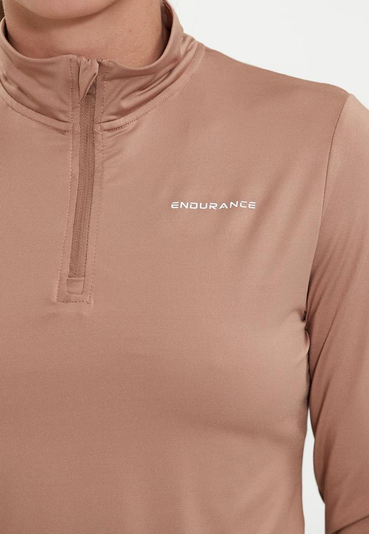 Endurance Endurance Jaelyn Langarmshirt Damen - 5133 Beaver Fur - 1 | SportScheck