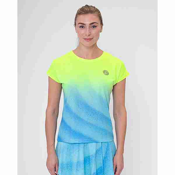 BIDI BADU Beach Spirit Capsleeve Tennisshirt Damen Aqua/Mehrfarbig