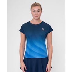 BIDI BADU Beach Spirit Capsleeve Tennisshirt Damen Dark blue/Aqua