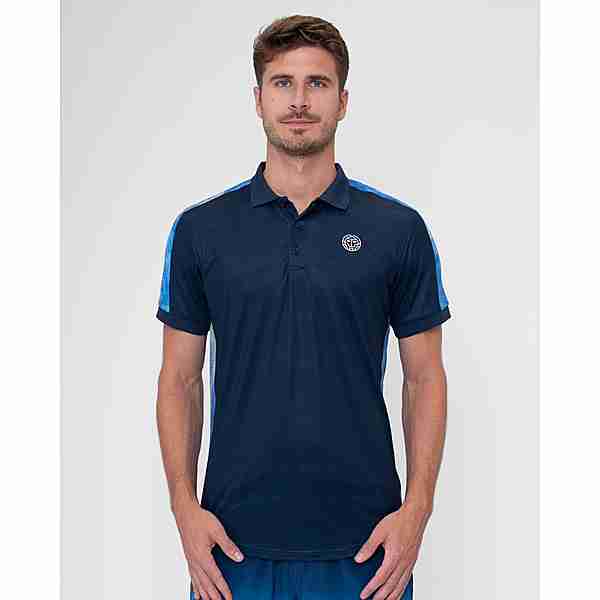BIDI BADU Beach Spirit Polo Tennisshirt Herren Dark blue/Aqua
