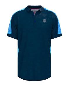 BIDI BADU Beach Spirit Polo Tennisshirt Herren Dark blue/Aqua
