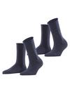 ESPRIT Basic Pure SO 2-Pack Socken Damen - navyblue m (6490)