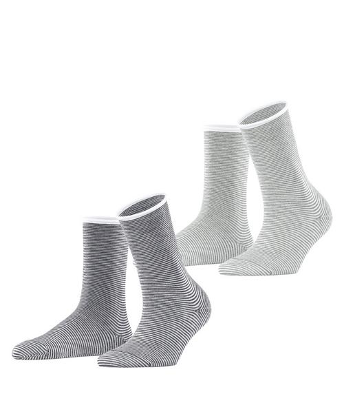 ESPRIT Allover Stripe  2-Pack Socken Damen