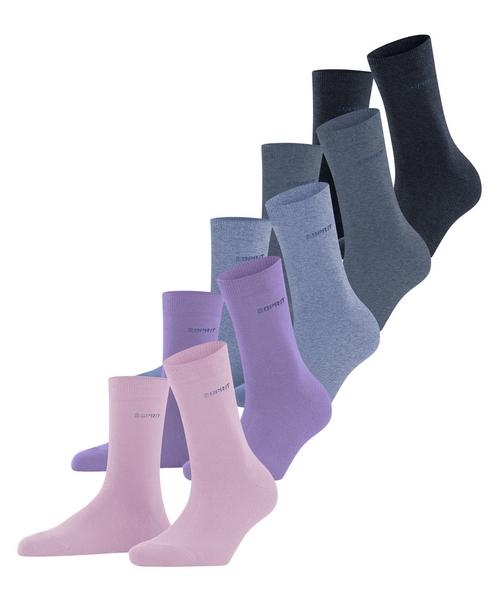 ESPRIT Solid Mix 5-Pack Socken Damen