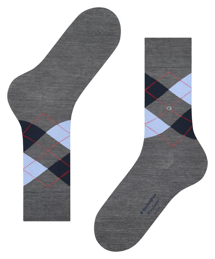 Burlington Burlington Manchester SO Socken Herren - concrete mel. (3615) - 2 | SportScheck