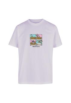 Cleptomanicx Stealy Gull Printshirt Herren Lavender