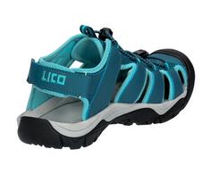 Rückansicht von LICO Sandale Sandalen Damen petrol/türkis