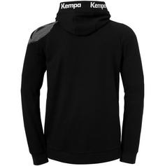 Rückansicht von Kempa Core 26 Kapuzenjacke dark grau melange