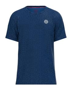 BIDI BADU Beach Spirit Crew Two Colored Tee Tennisshirt Herren Dark blue